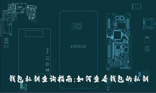 钱包私钥查询指南:如何查看钱包的私钥