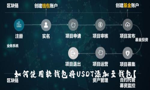 如何使用软钱包将USDT添加至钱包?