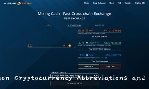 The Most Common Cryptocurrency Abbreviations and Their Meanings