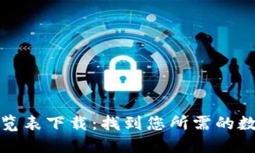 加密货币一览表下载:找到您所需的数字货币信息