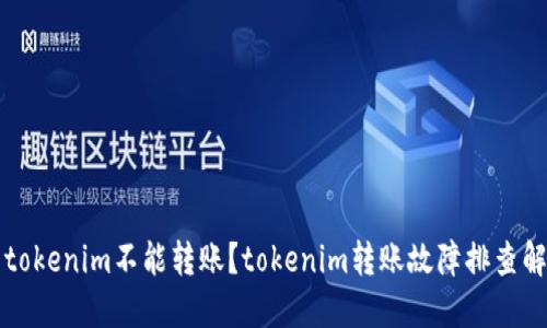 为什么tokenim不能转账?tokenim转账故障排查解决方案