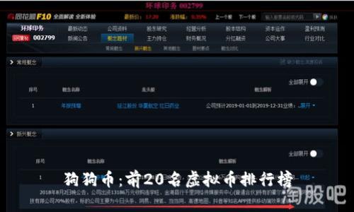 狗狗币:前20名虚拟币排行榜