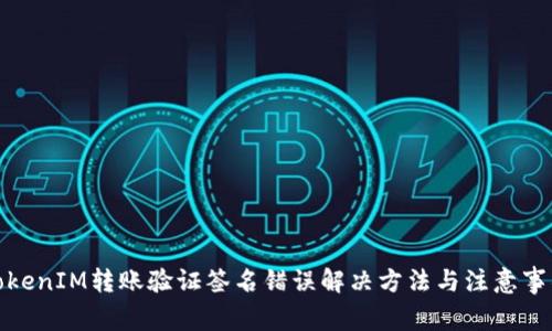 TokenIM转账验证签名错误解决方法与注意事项