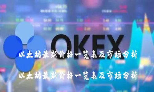 以太坊最新价格一览表及市场分析
以太坊最新价格一览表及市场分析