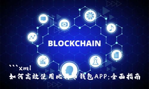 ```xml
如何高效使用比特币钱包APP:全面指南