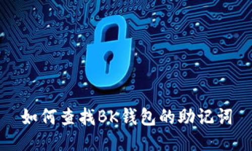 如何查找BK钱包的助记词